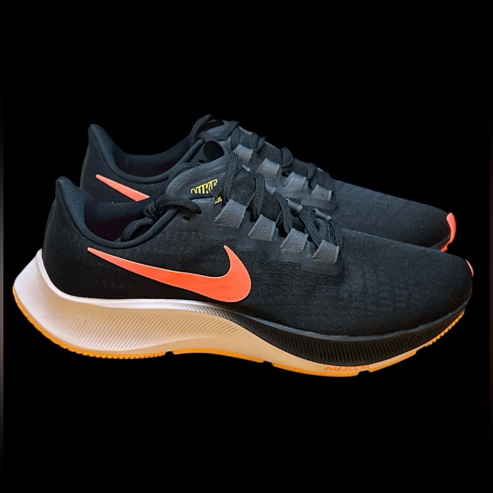 Size 10 - Nike Air‎ Zoom Pegasus 37 Black Bright Mango no box